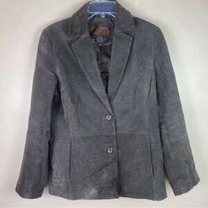 Siena dark brown suede blazer style women's jacket 10